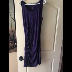 Purple maternity dress